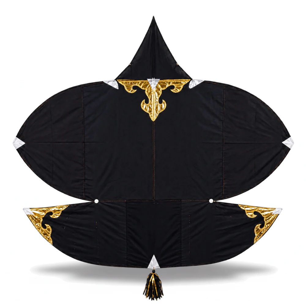 Black and white custom branded patang kite